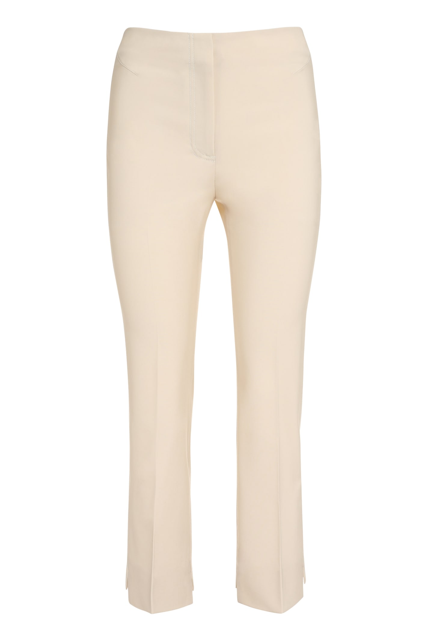 Jacquemus Pina Cropped Trousers In Beige | ModeSens