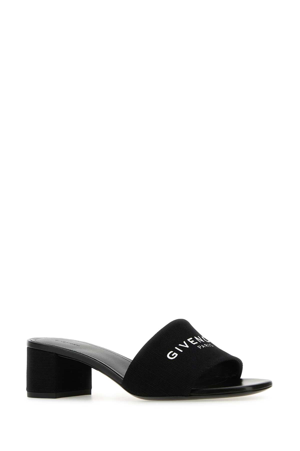 Givenchy Black Canvas 4g Mules