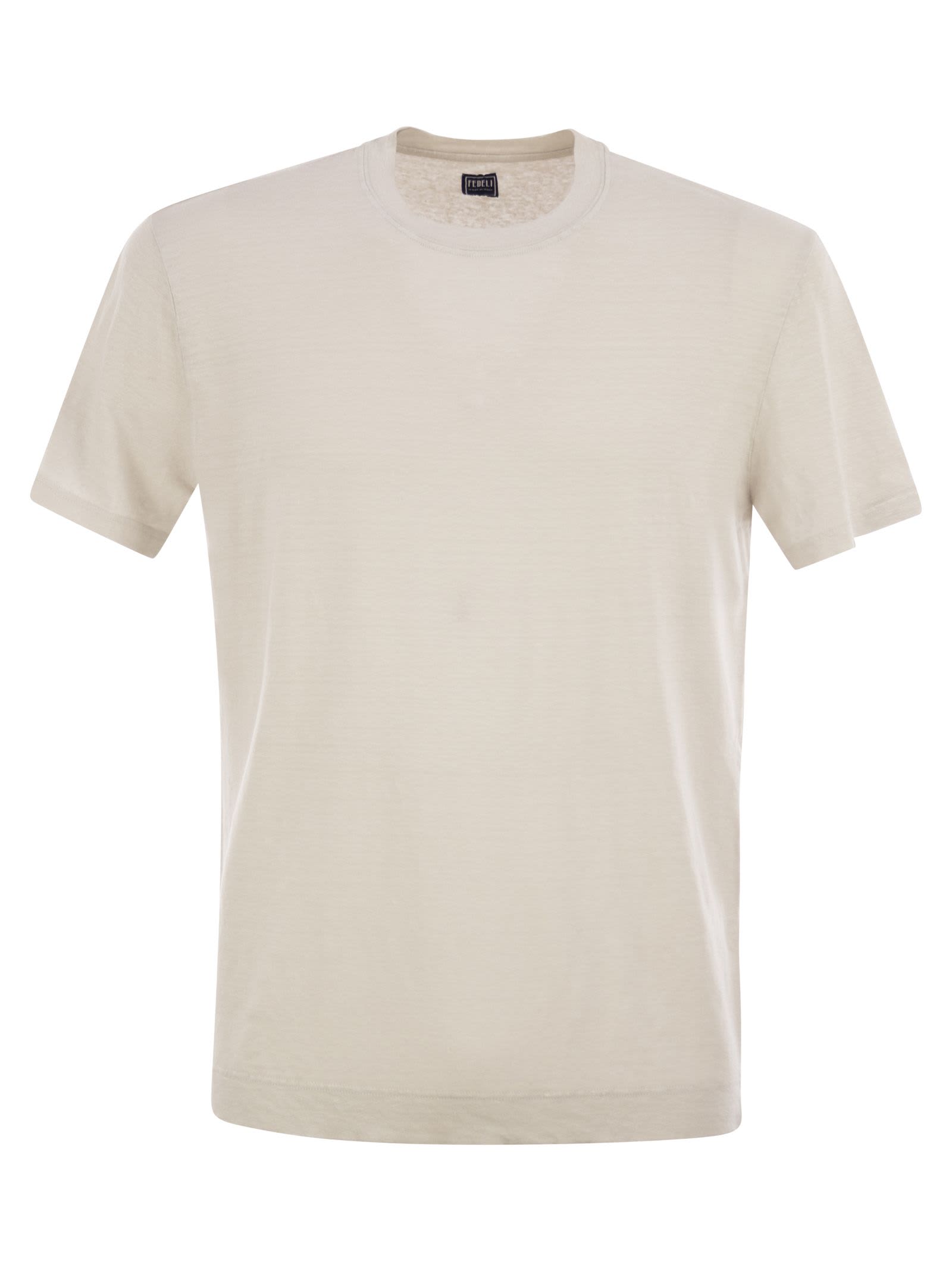Stretch Linen Short-sleeved T-shirt