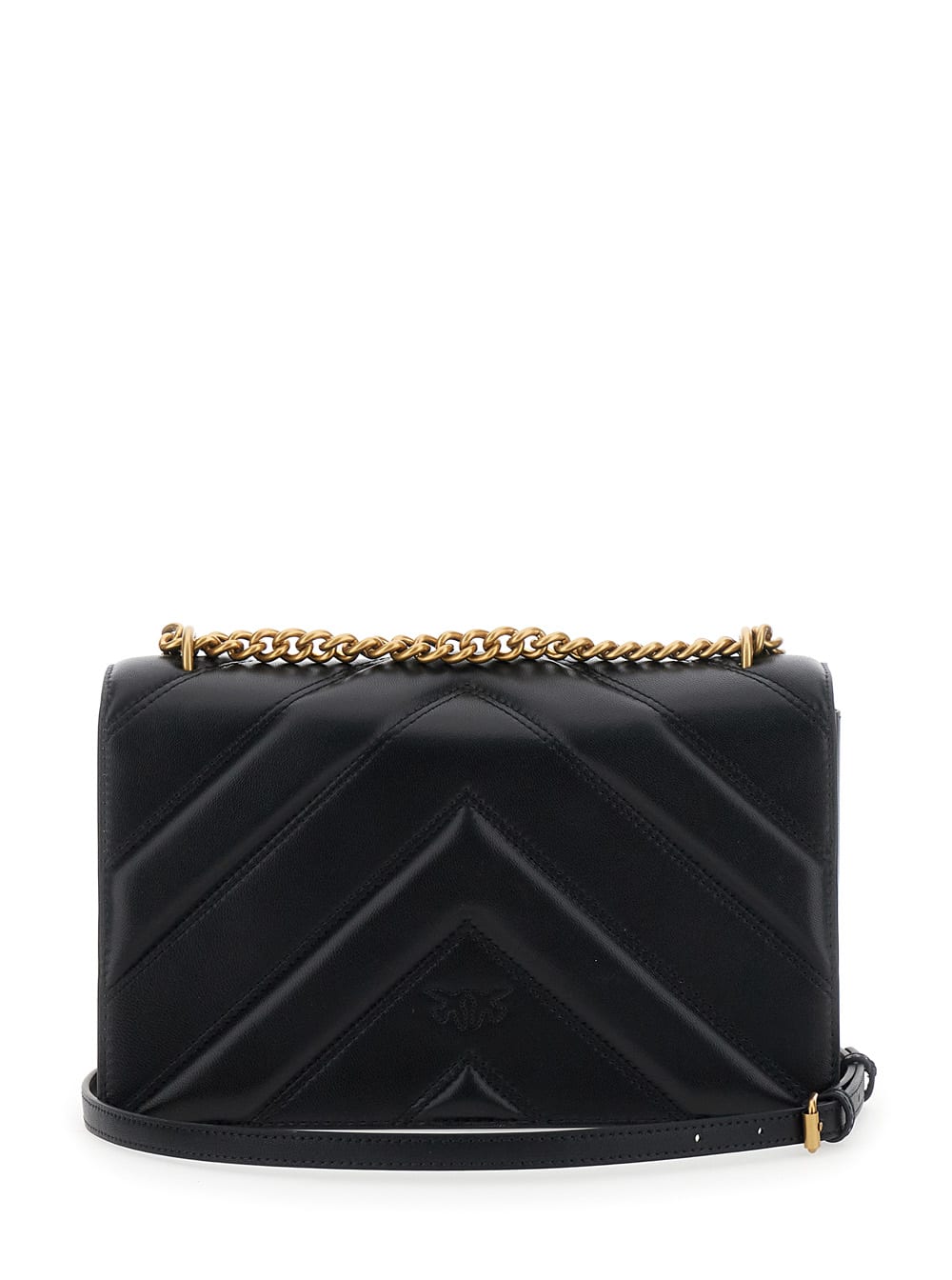 Pinko Love One Shoulder Bag In Black