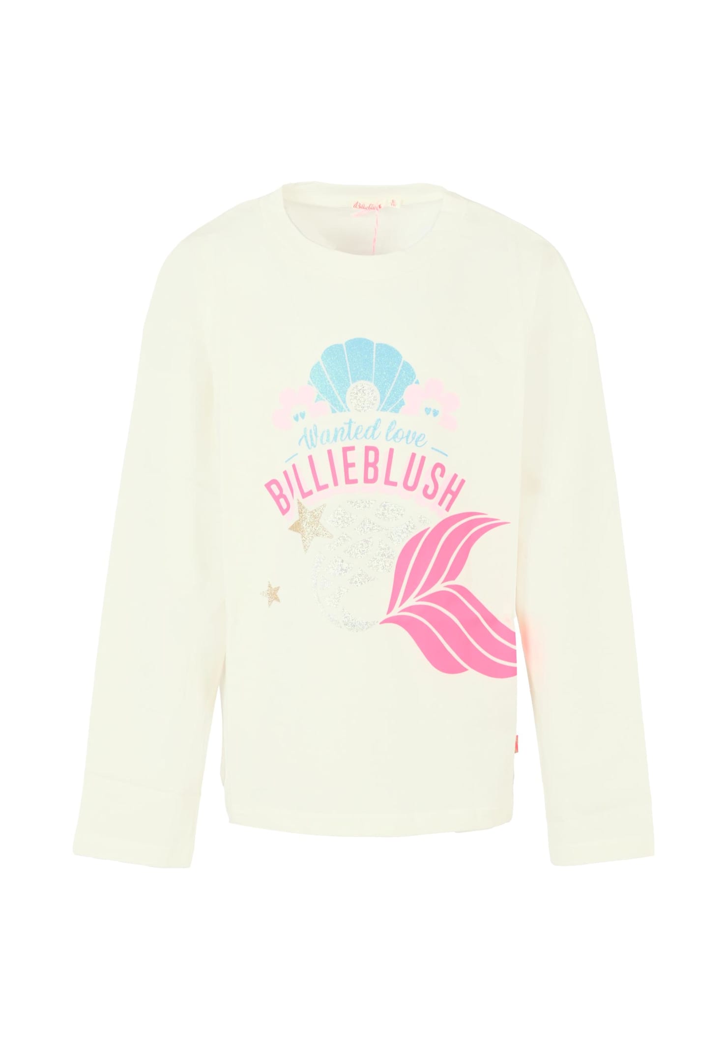 Billieblush Pink T-shirt For Girl With Logo In White