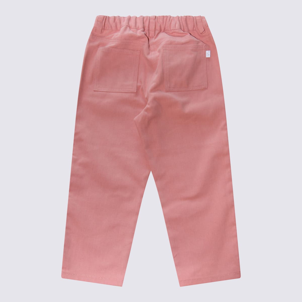 Il Gufo Kids' Pink Cotton Pants In Powder Pink