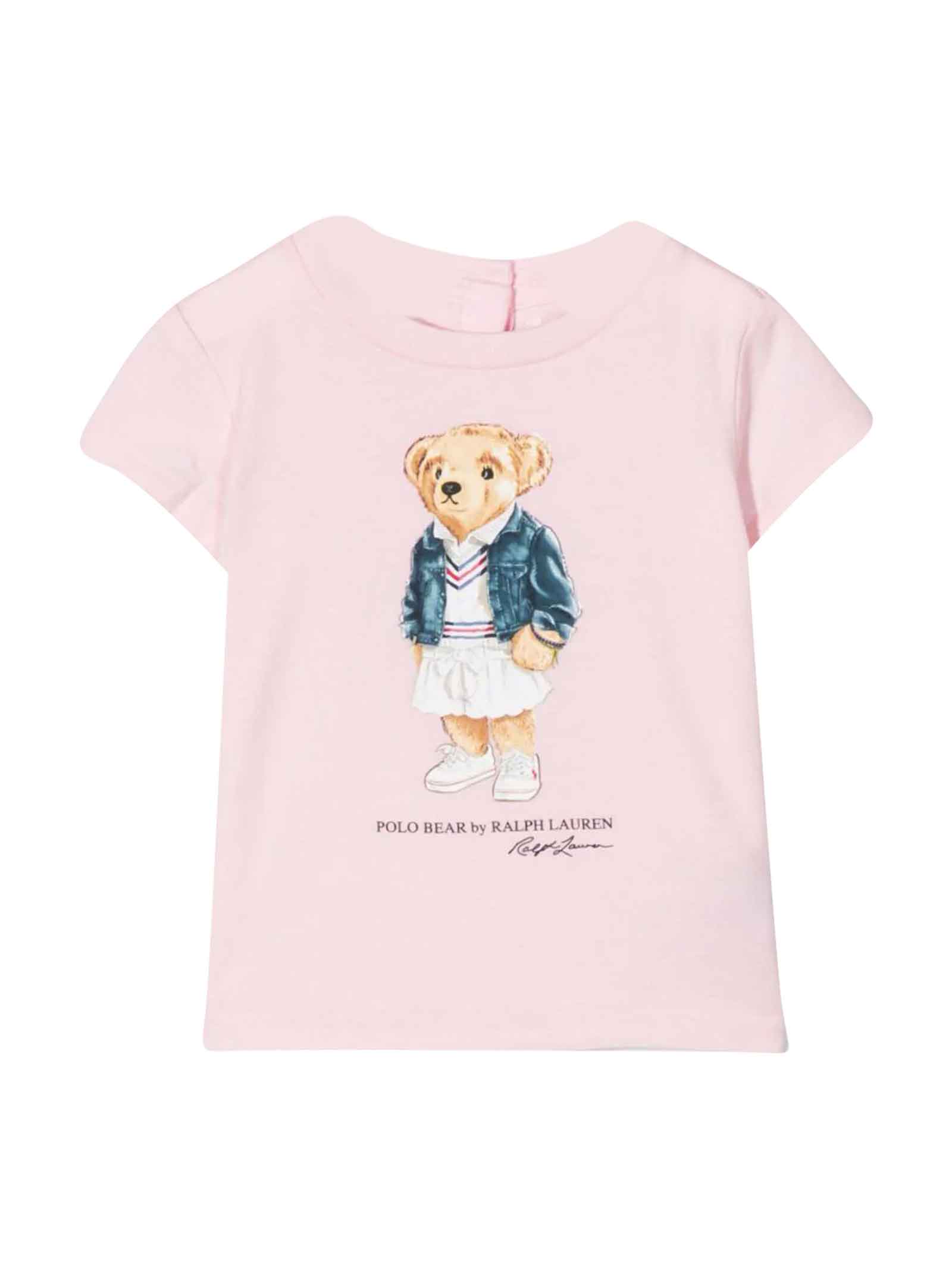 Ralph Lauren Pink T-shirt Baby Girl