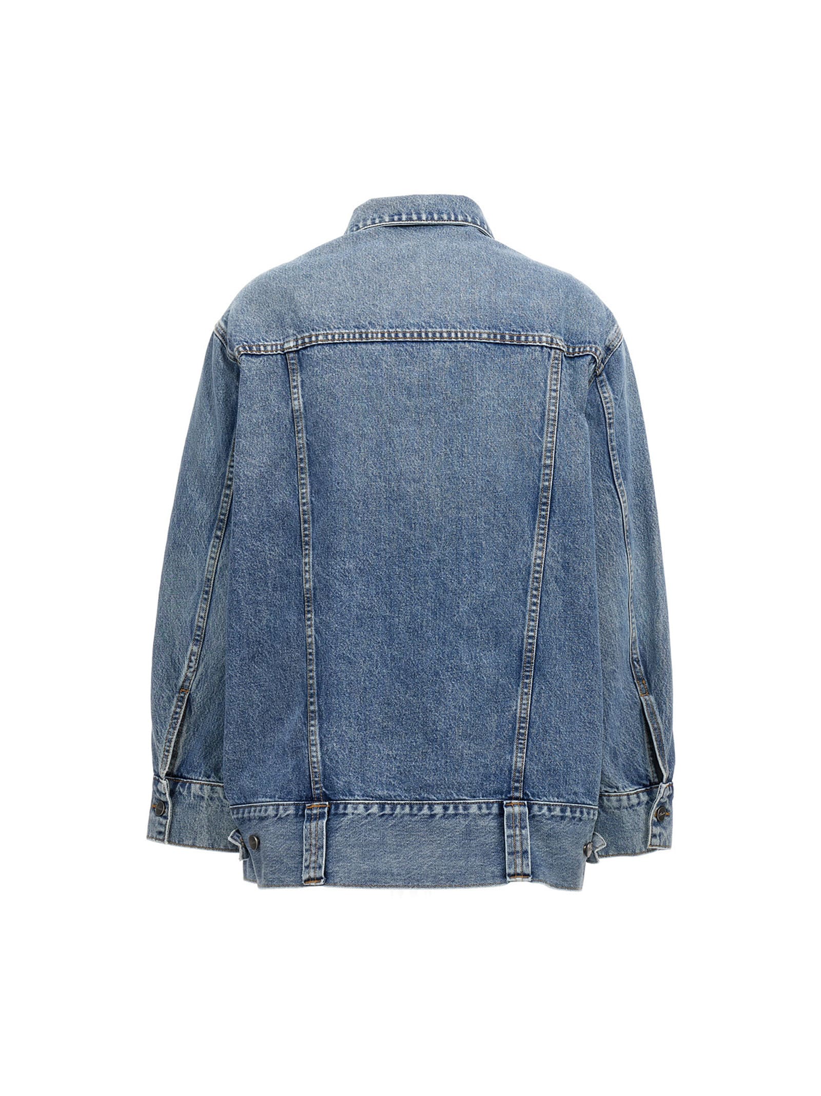 Khaite Grizzo Oversized Denim Jacket In Bryce