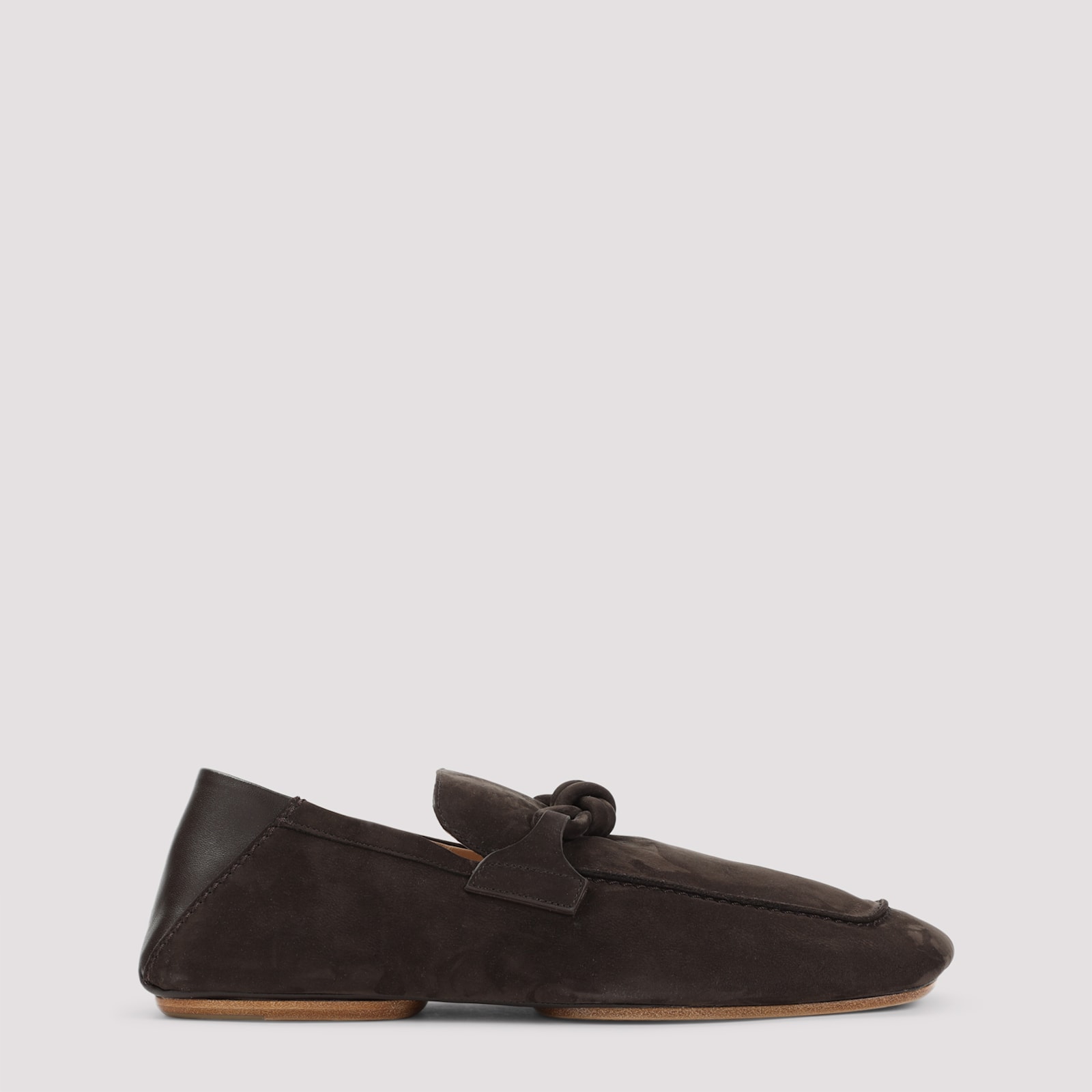 Bottega Veneta Driver With Knot Loafers In Pink