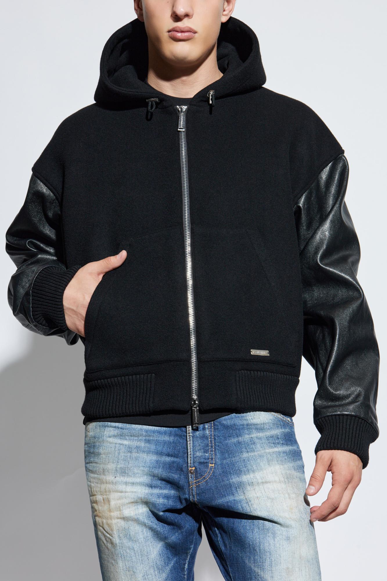 Dsquared2 Wool Jacket In Black