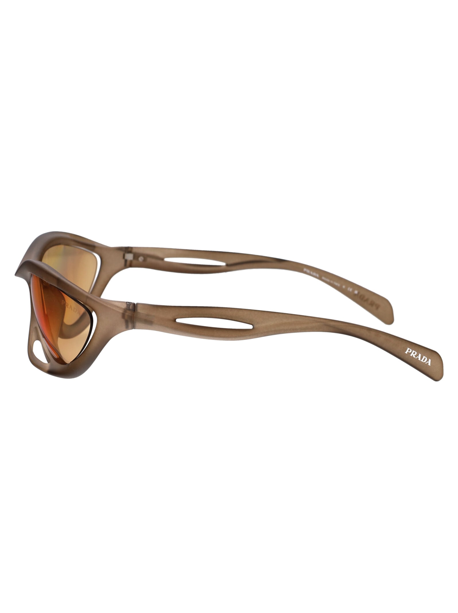 Shop Prada 0pr A26s Sunglasses In 16v10h Loden Frosted