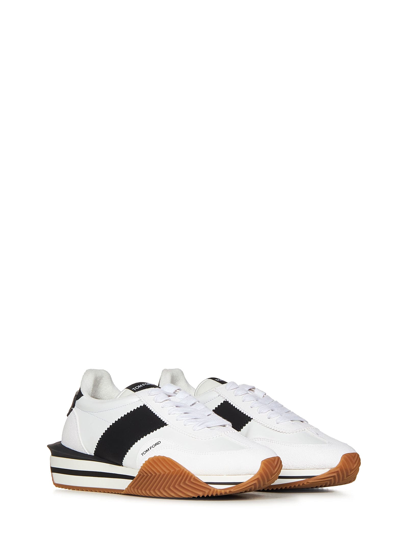 Shop Tom Ford James Sneakers In White