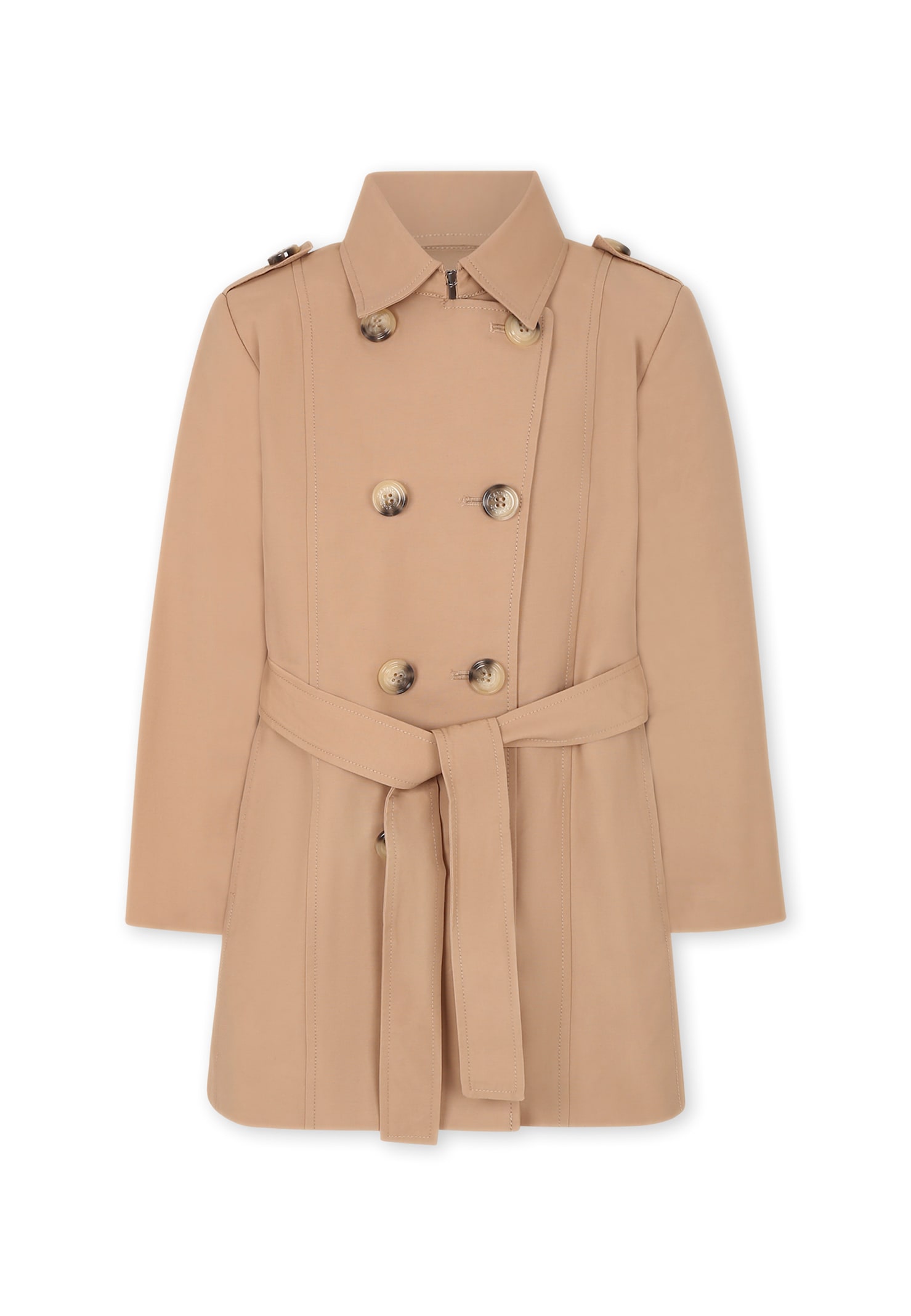 Shop Max&co. Beige Trench Coat For Girl