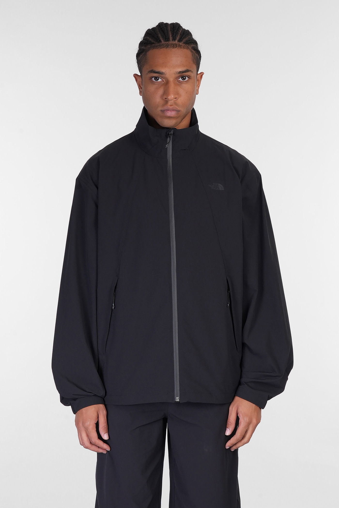 North Dome Wind Jkt Casual Jacket In Black Polyamide
