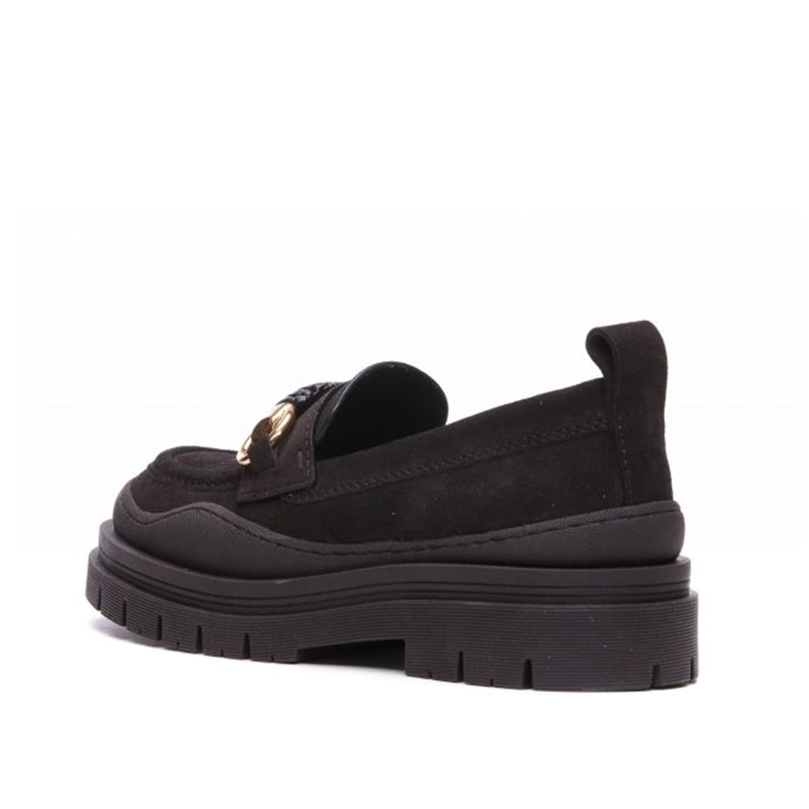 Shop See By Chloé Leather Loafers In Black