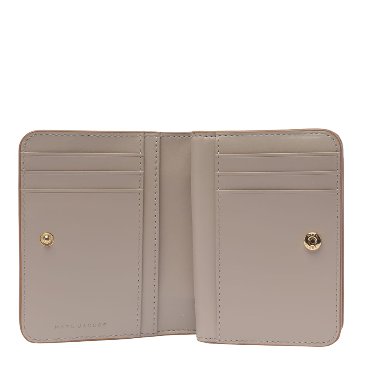 Shop Marc Jacobs The Mini Compact Wallet In Camel