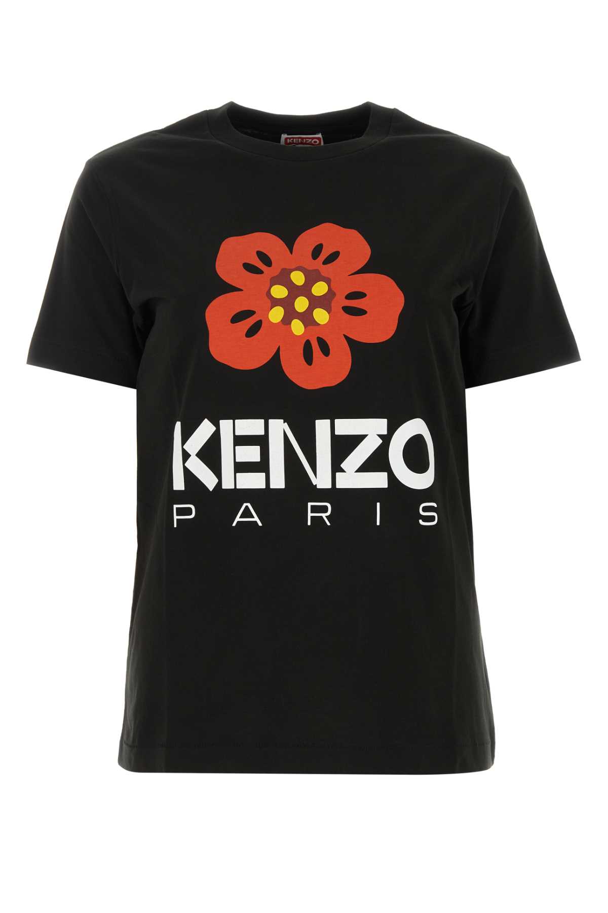 Shop Kenzo Black Cotton T-shirt