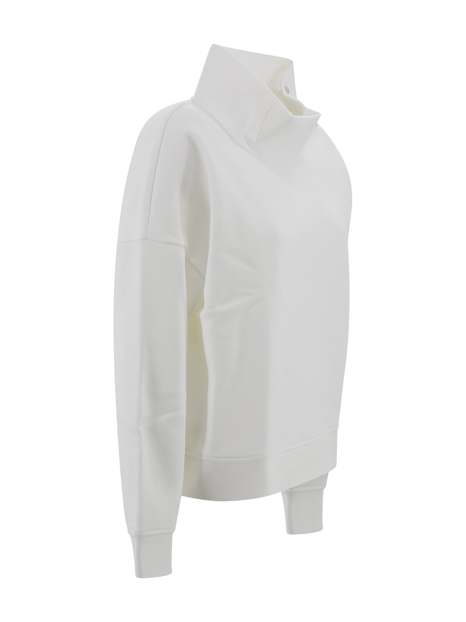 Shop Herno Cotton Sweatshirt In White