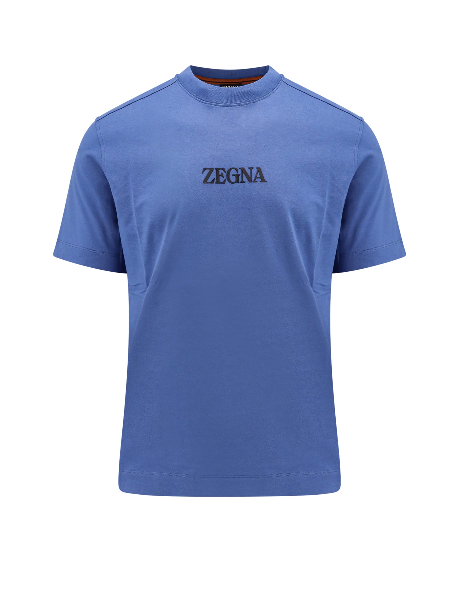 Shop Zegna T-shirt In Blue