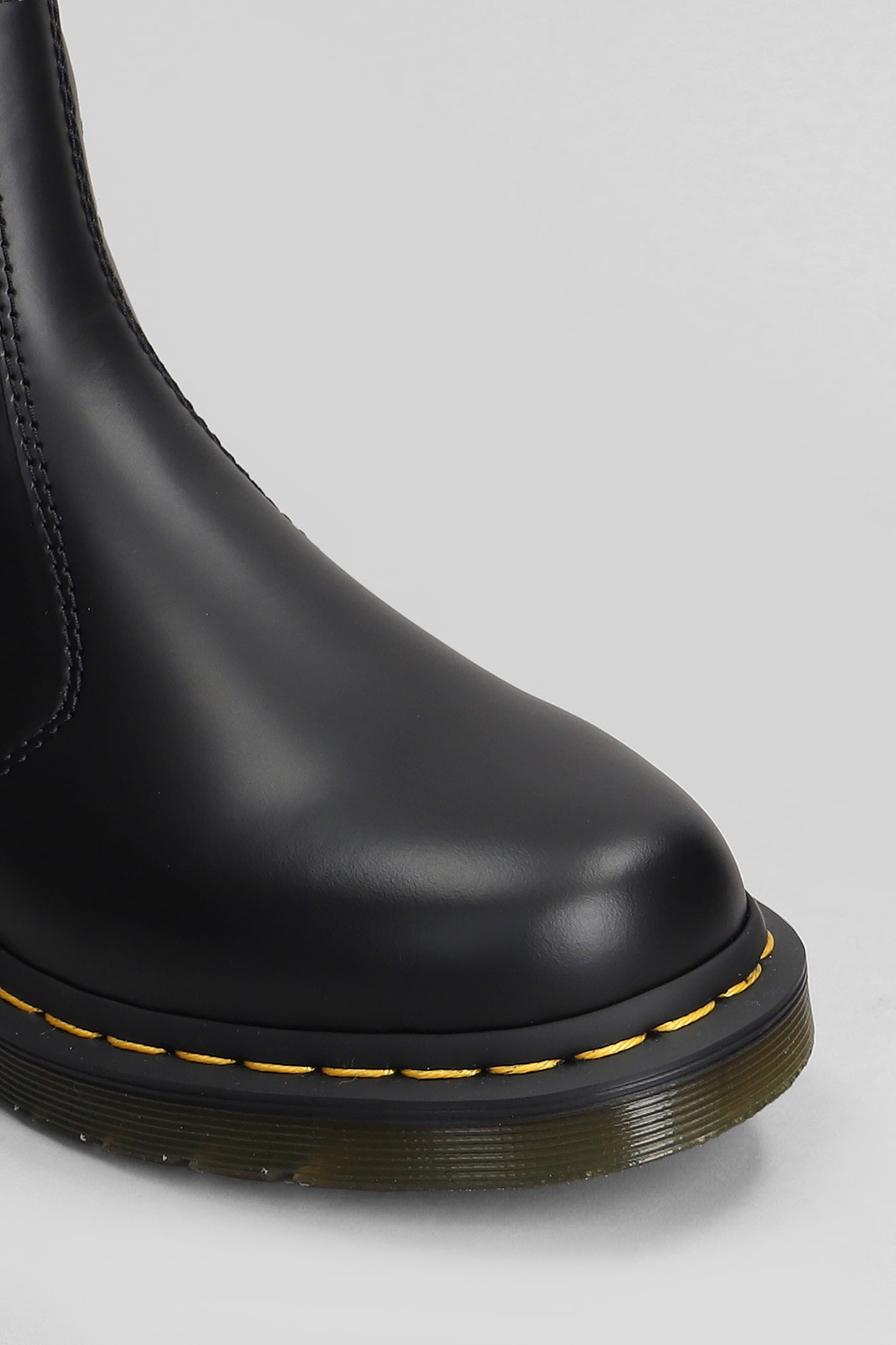 Shop Dr. Martens' 2976 Ys Combat Boots In Black Leather