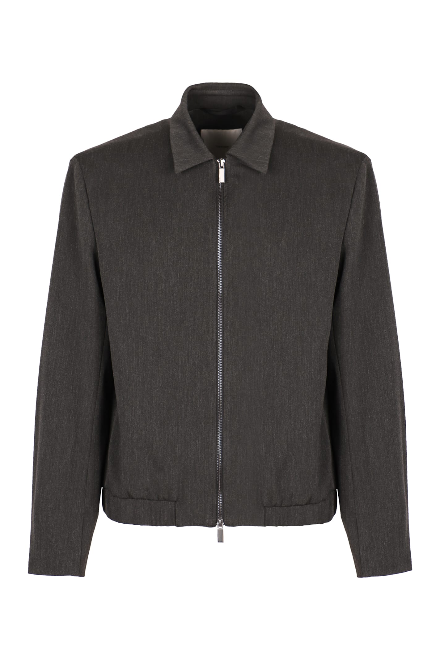 Shop Calvin Klein Techno Fabric Jacket In Grey