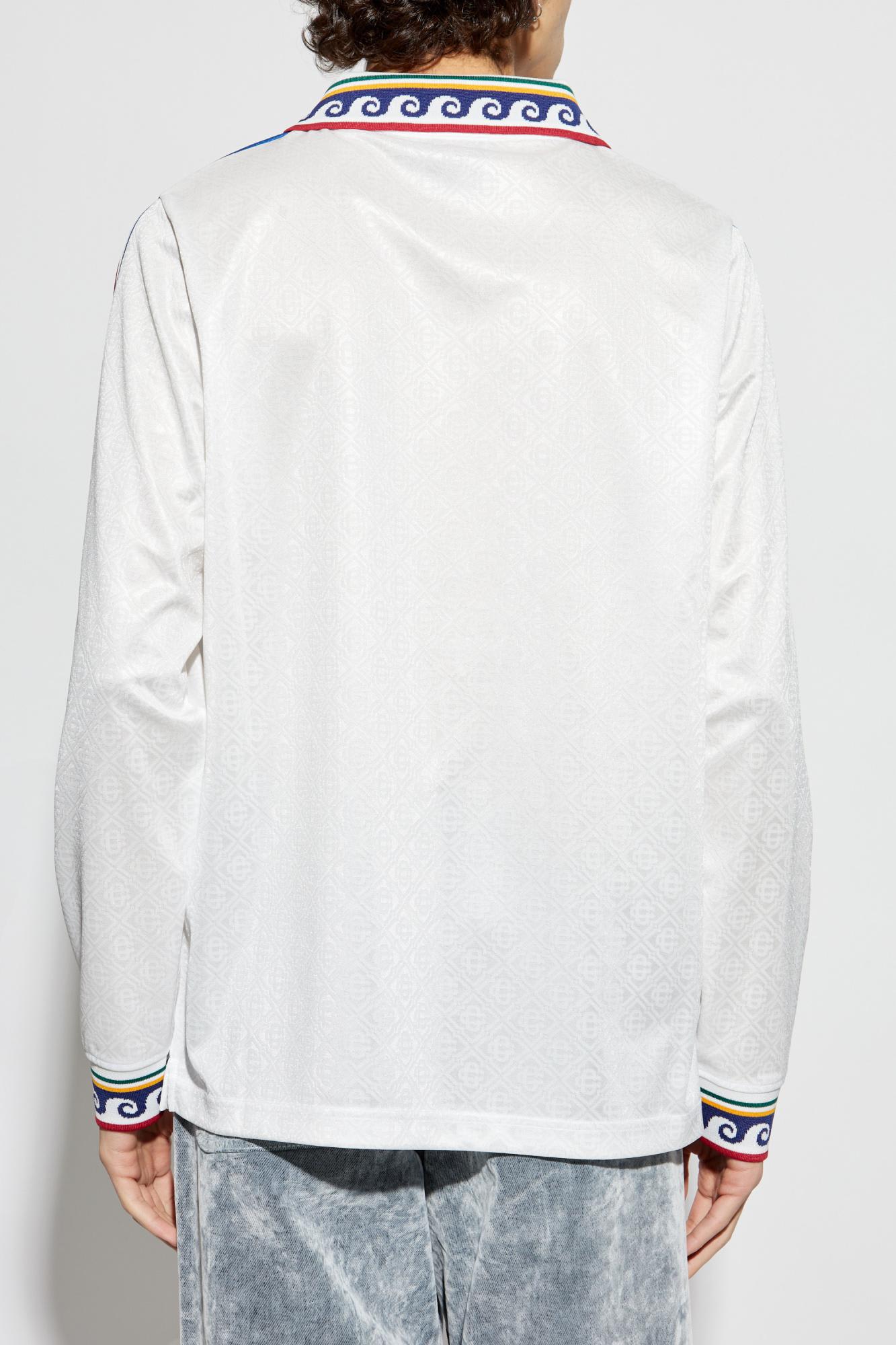 Casablanca Monogram Polo In White