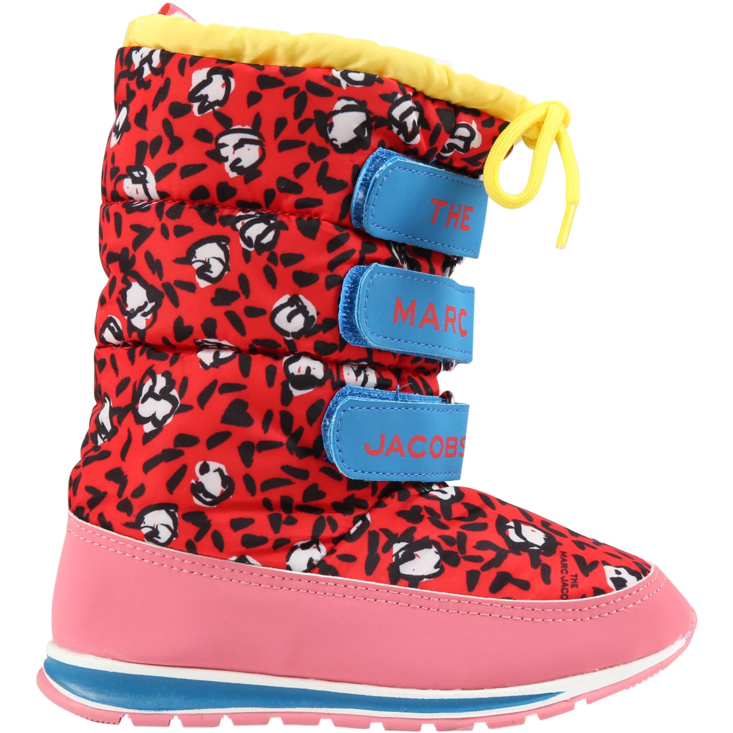 Little Marc Jacobs Kids' Red Snow Boots For Girl