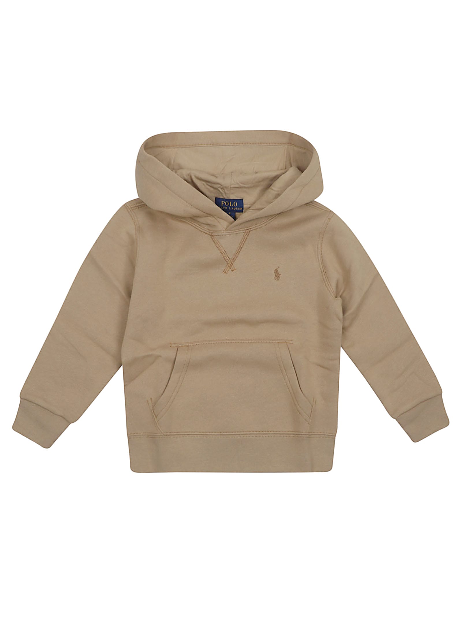 Ralph Lauren Ls Po Hood-tops-knit In Multi
