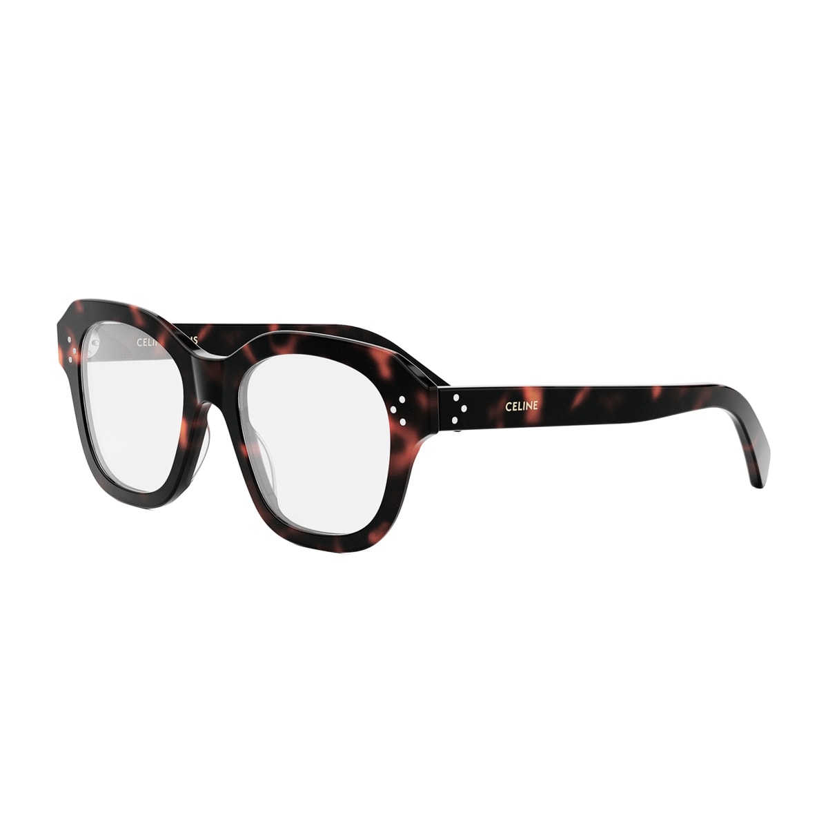 CELINE CELINE CL50124I CELINE 3 DOTS HD 052 DARK HAVANA GLASSES 