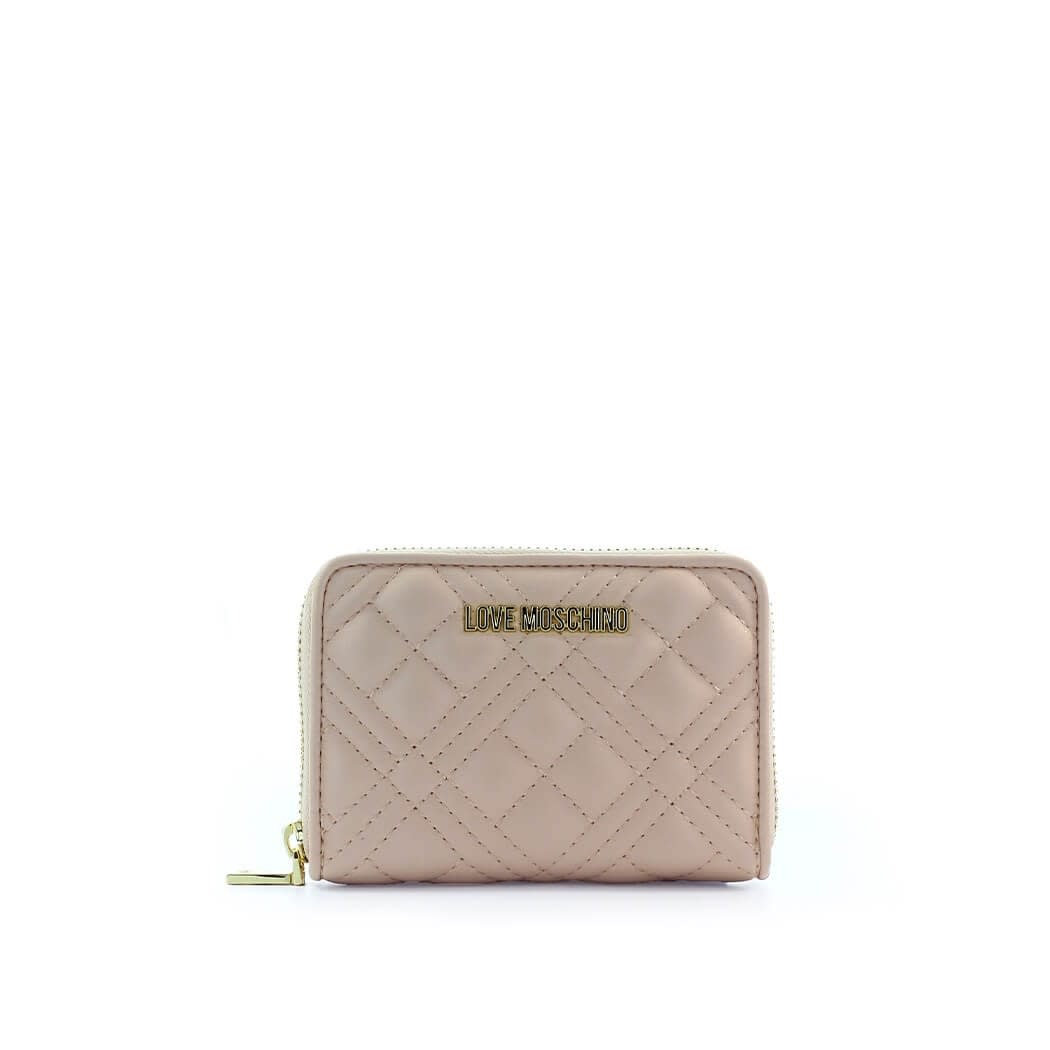 Love Moschino Quilted Nude Pink Small Wallet