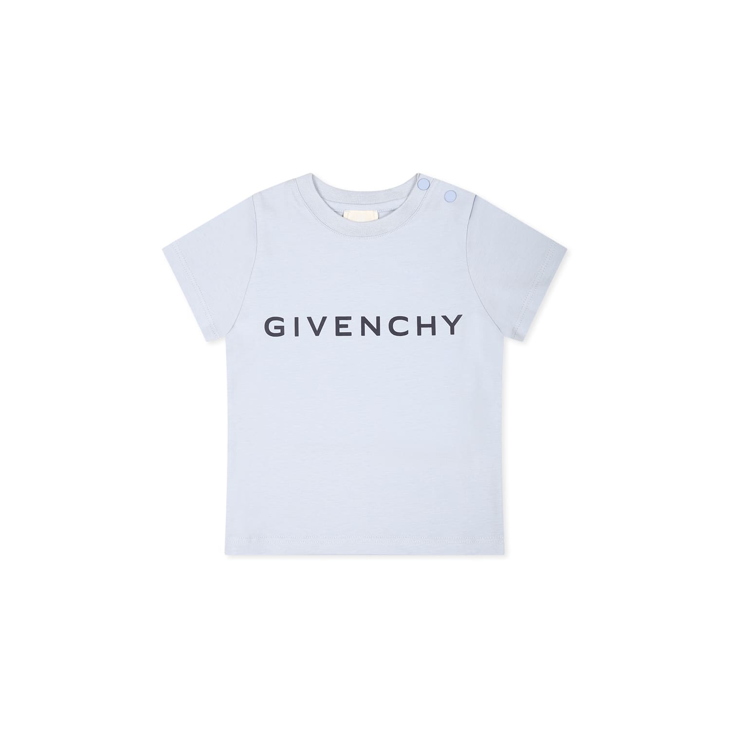 Givenchy Light Blue T-shirt For Baby Boy With Logo