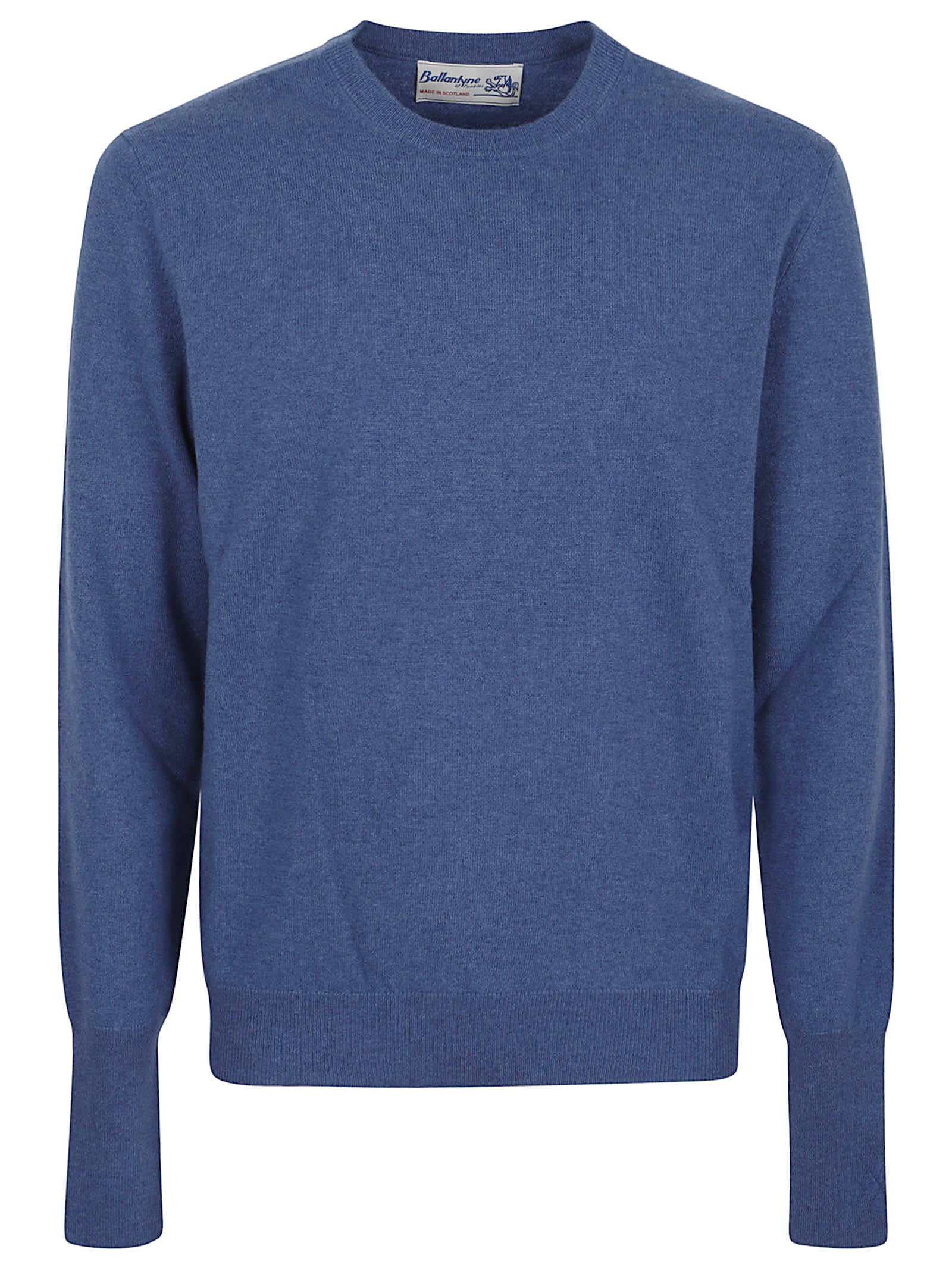 Ballantyne Round Neck Pullover In Blue