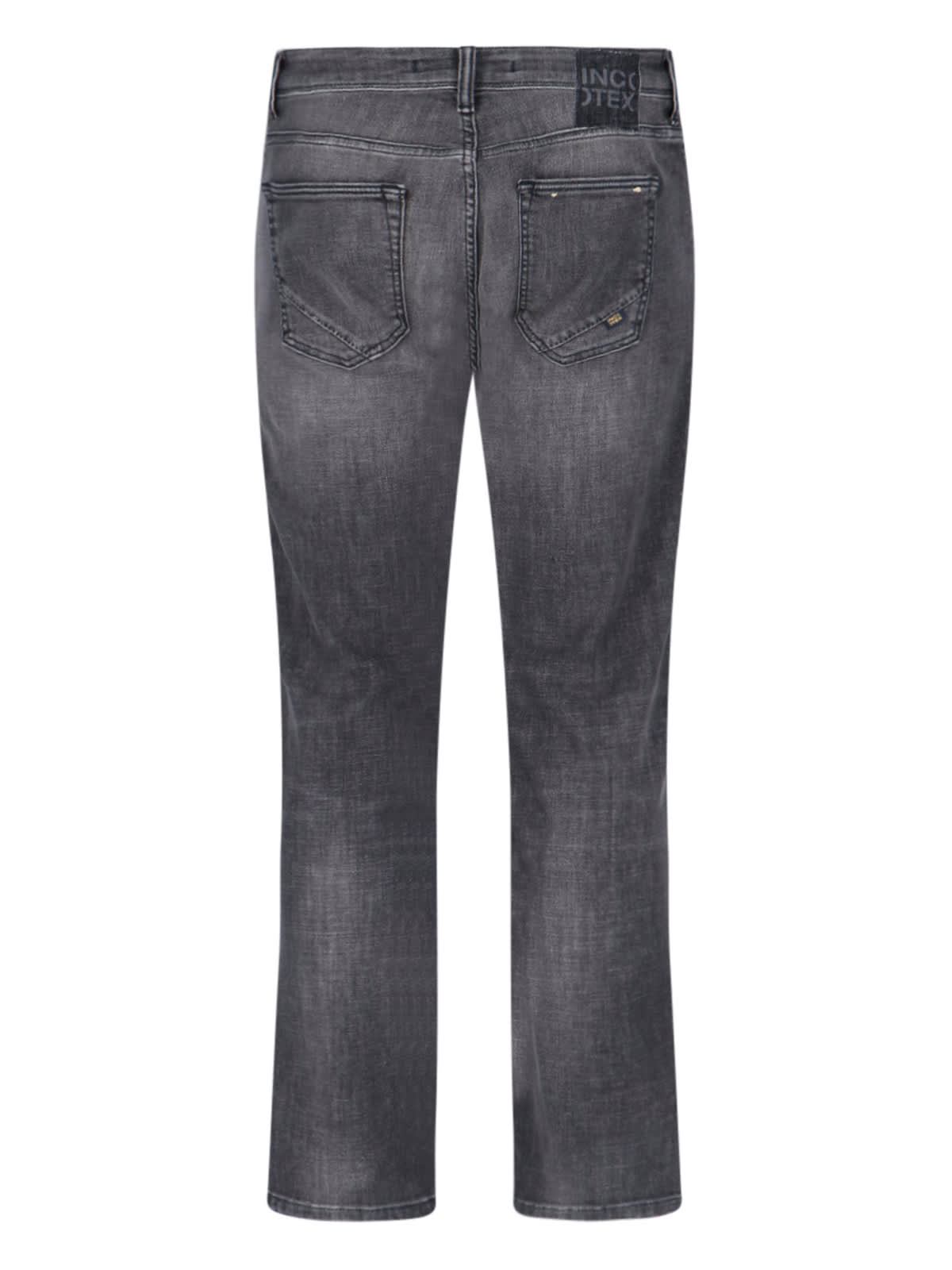 Shop Incotex Blue Division Jeans In Gray