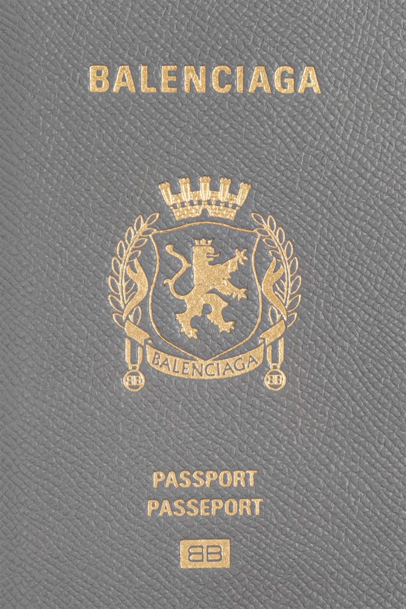 Balenciaga Travel Essentials And Wrist Strap In Gray