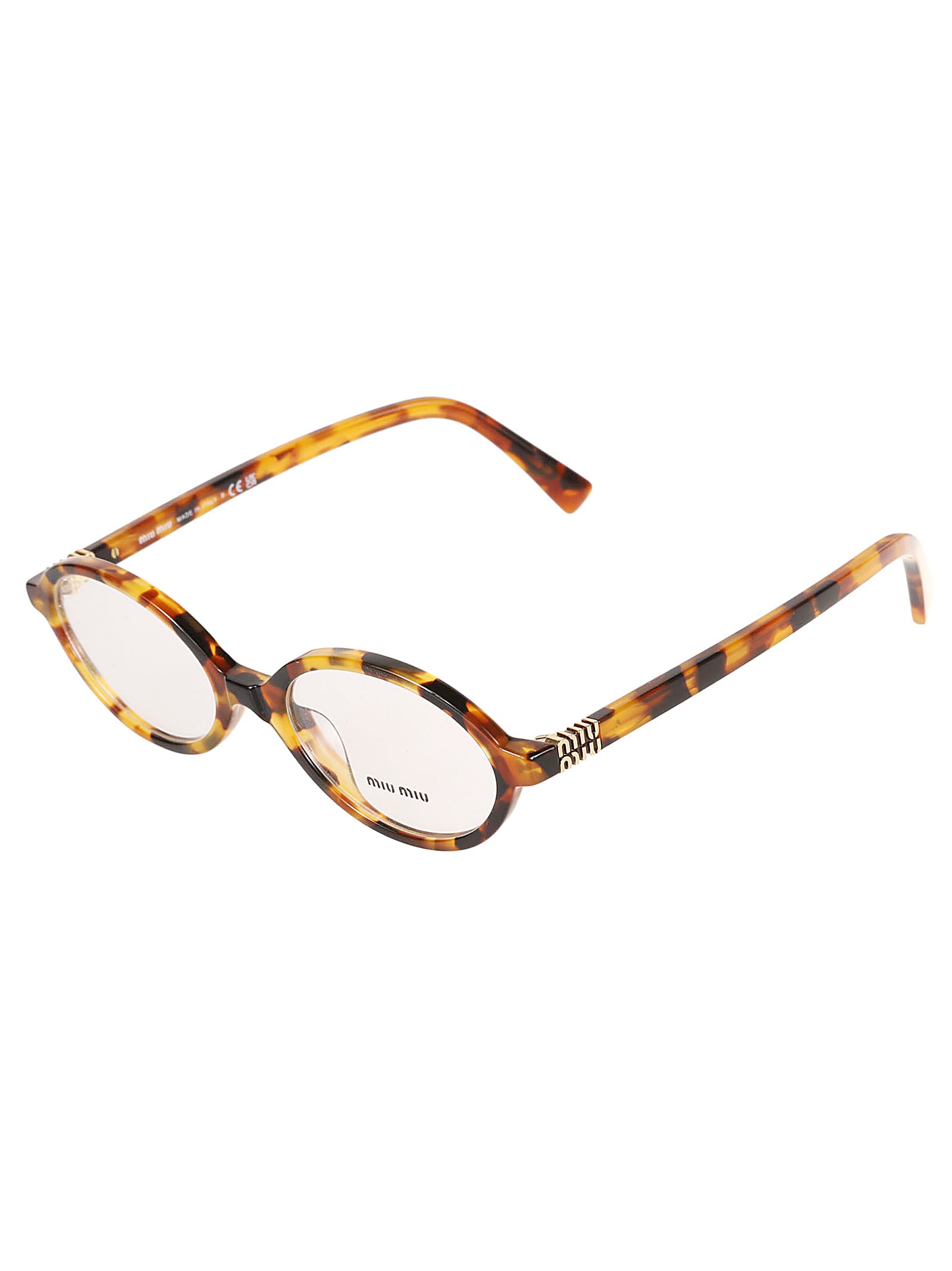 Shop Miu Miu Vista Glasses In 19p1o1