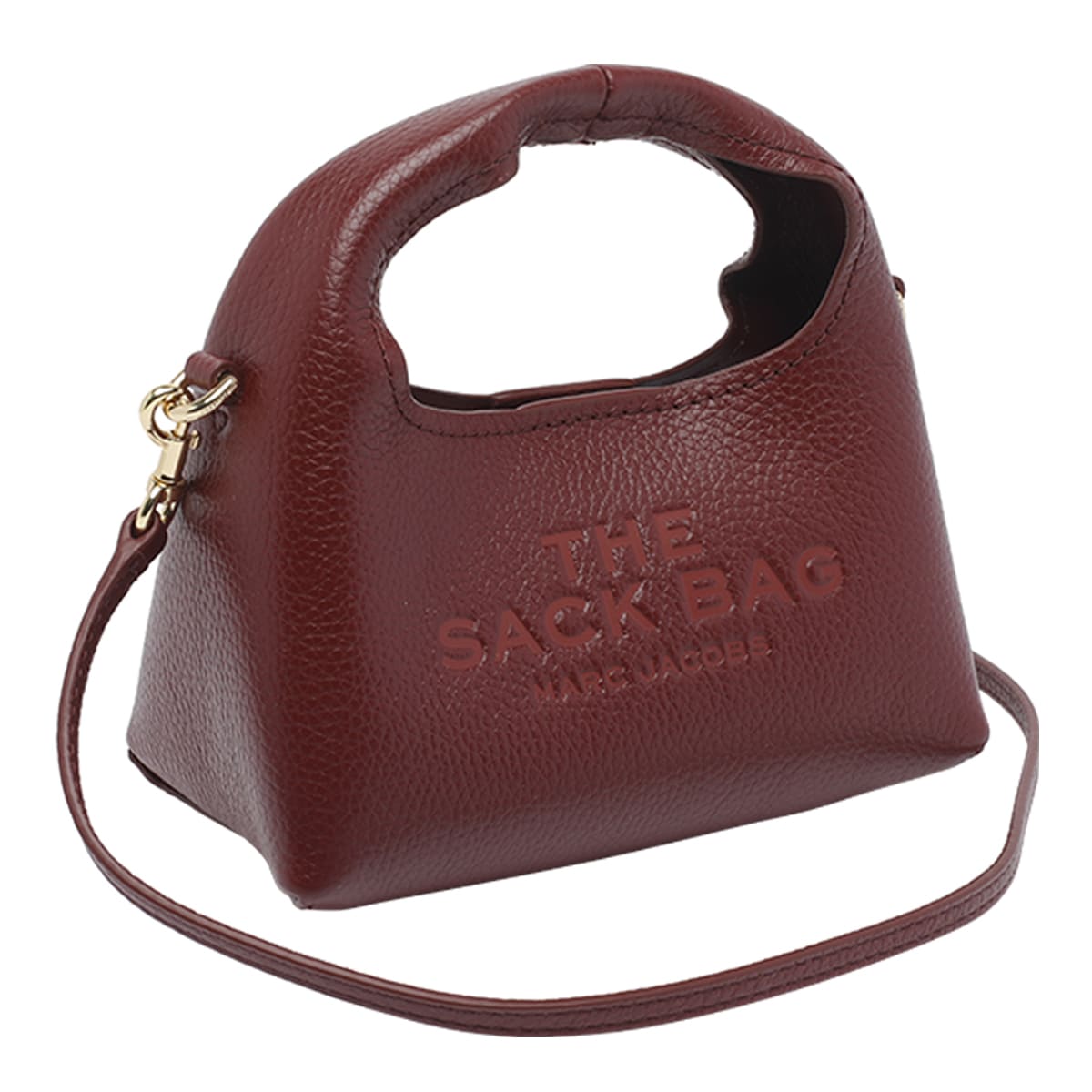Marc Jacobs The Micro Crossbody Sack Bag In Burgundy
