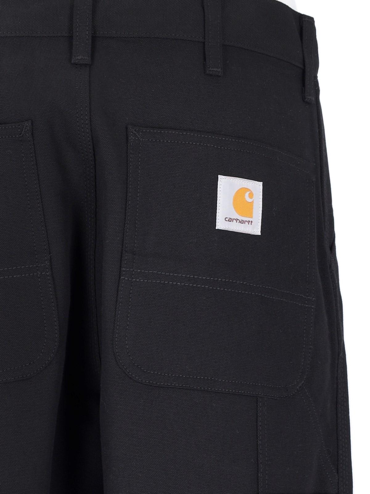 Shop Carhartt Single Knee Straight Pants In Black