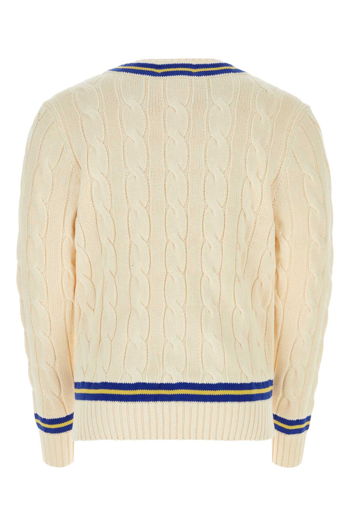 Polo Ralph Lauren Cream Cotton Sweater