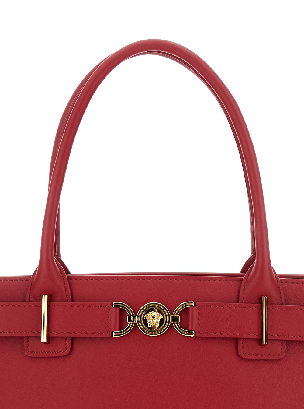 Shop Versace Red Medusa 95 Hand Bag With Front Medusa Detail In Leather Woman