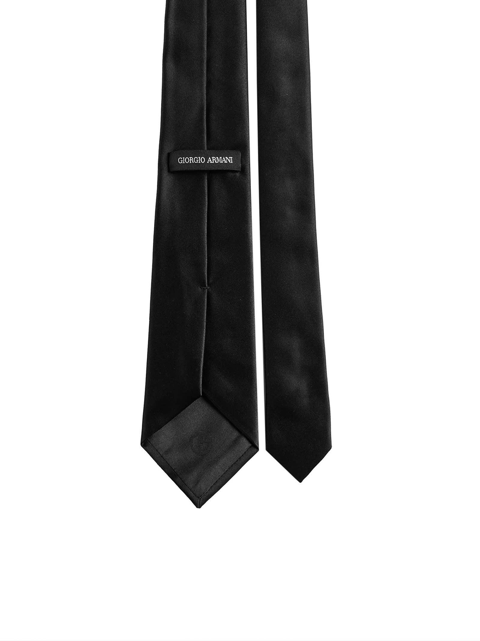 Shop Giorgio Armani Tie In Black