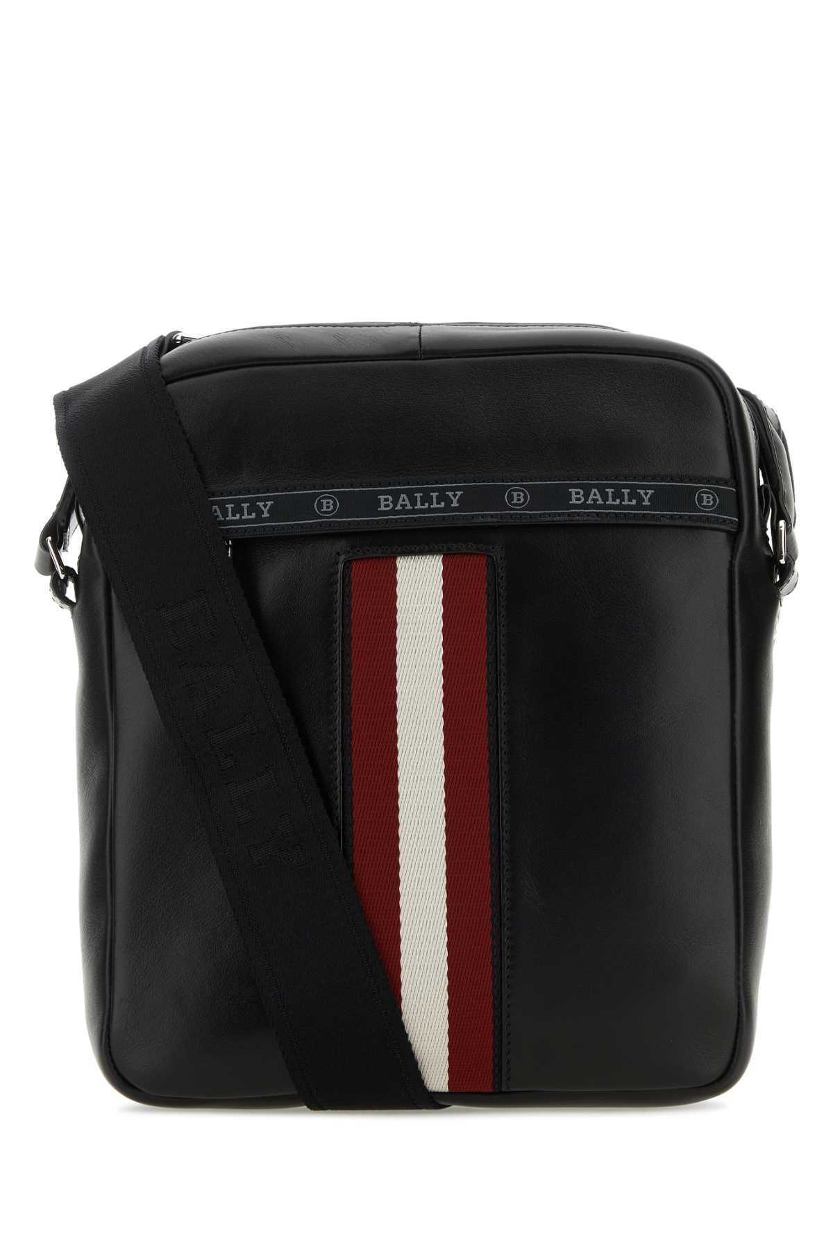 Black Leather Holm Crossbody Bag