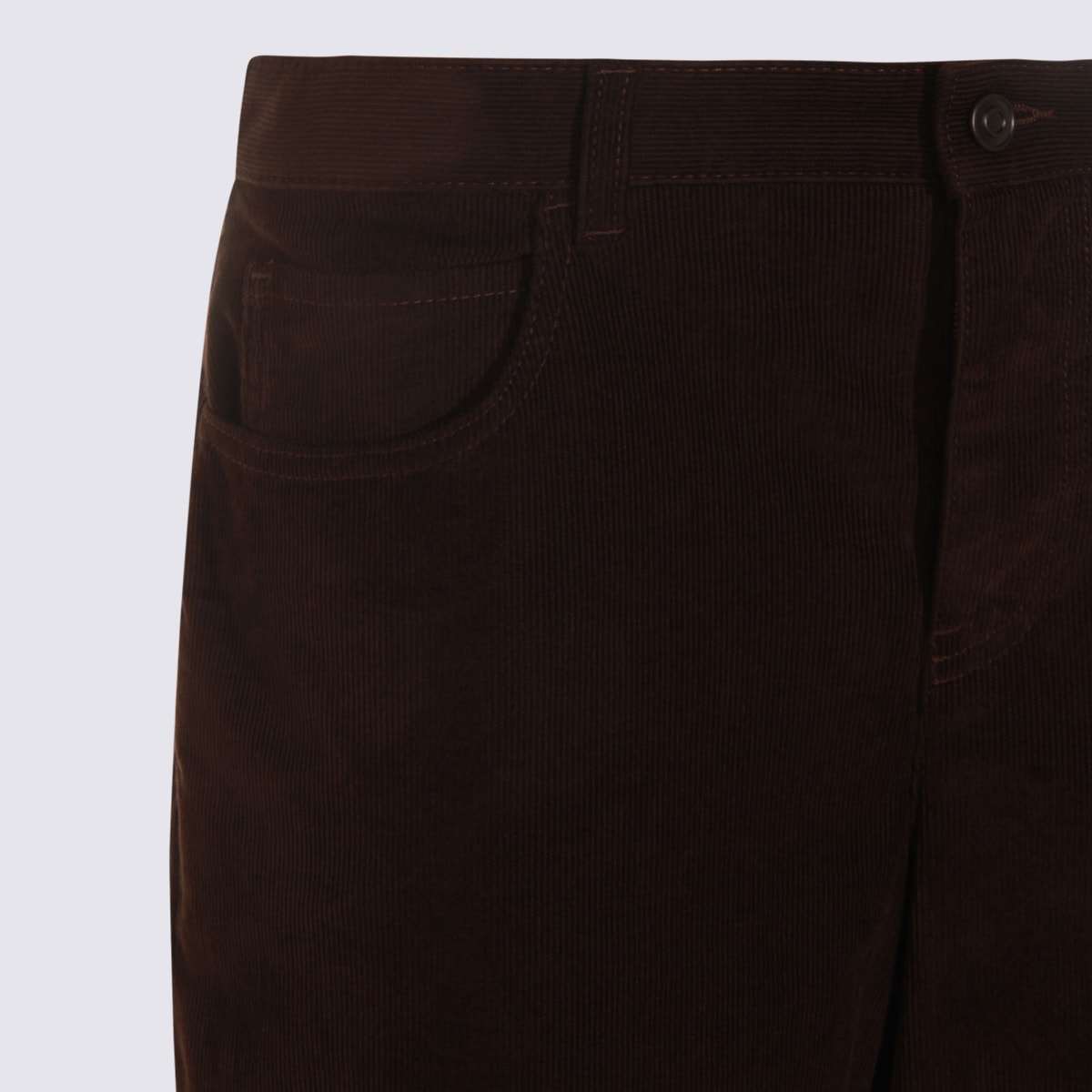 The Row Brown Cotton Pants In Brown