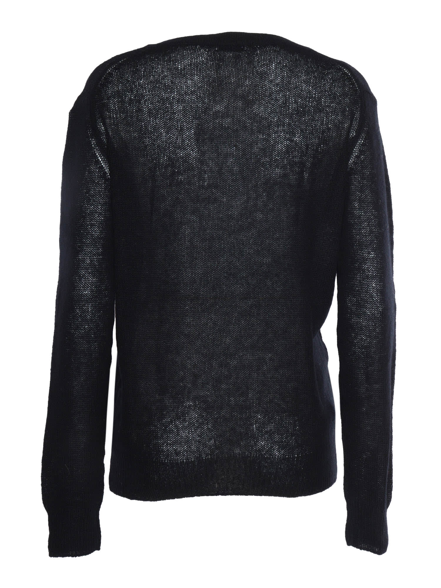 Ballantyne V Neck Pullover In Black