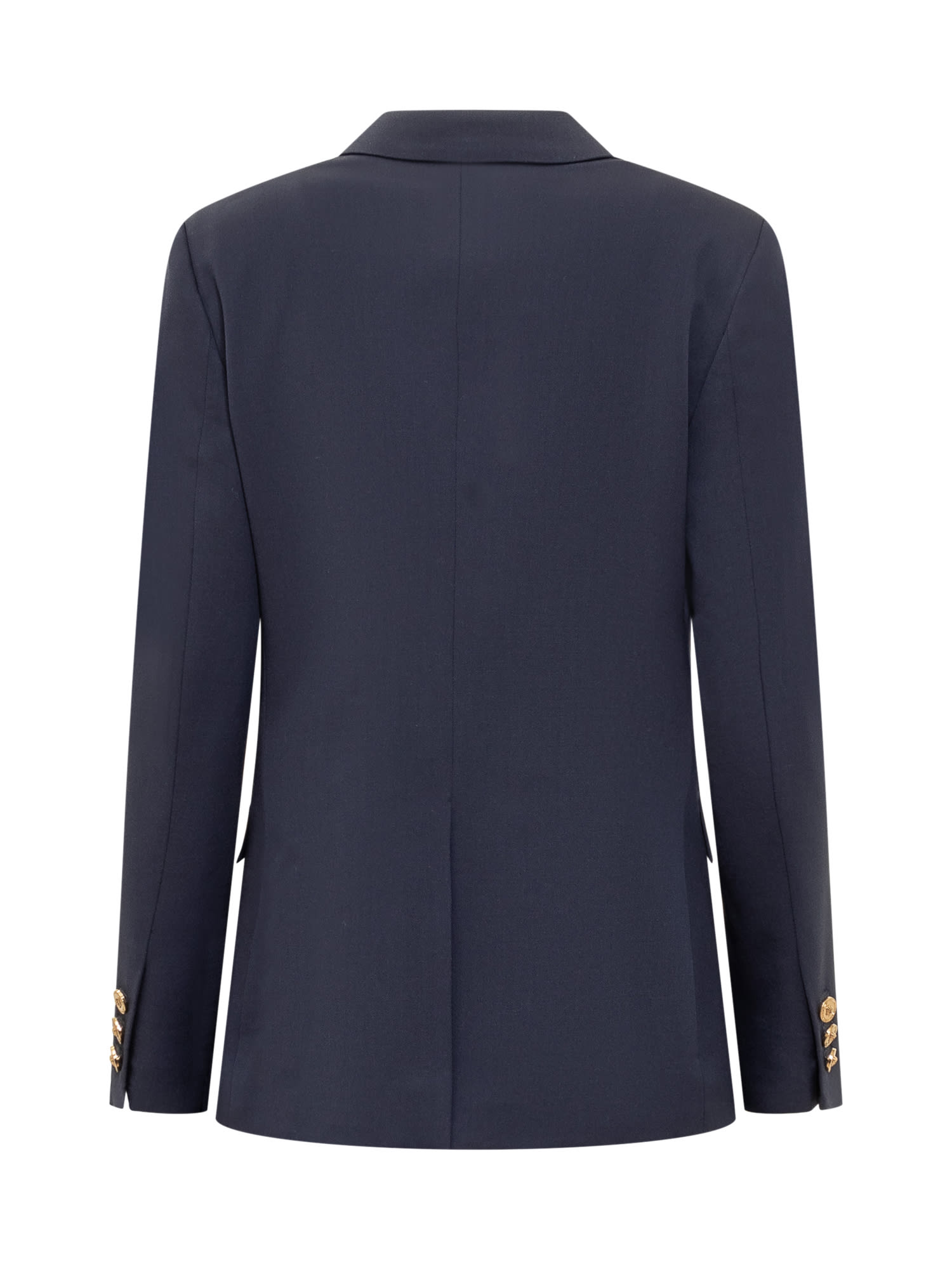 Shop Versace Informal Jacket In Navy Blue