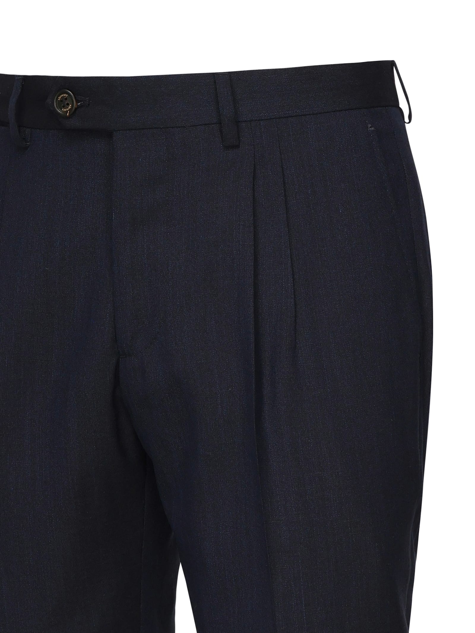 ELEVENTY BLUE DOUBLE-BREASTED SUIT WITH PEAK REVERS AND JEWEL BUTTONS IN WOOL STRETCH MAN