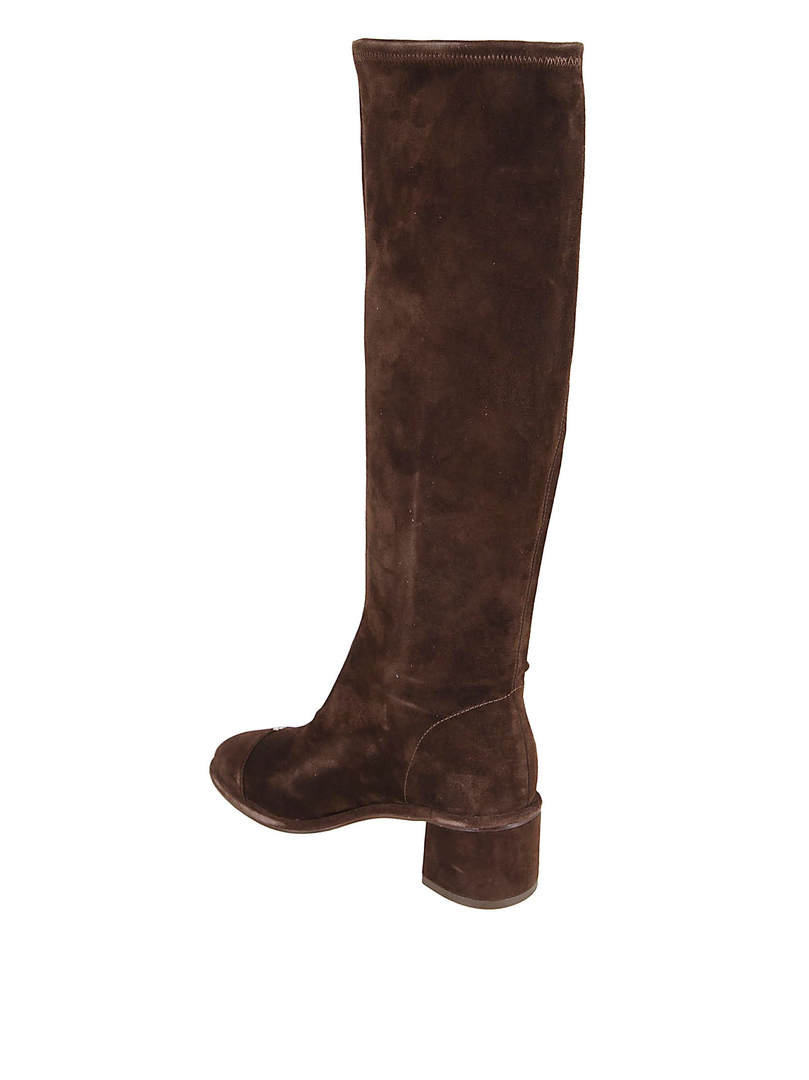 Tory Burch Cap-toe Knee-high Boot In Multi