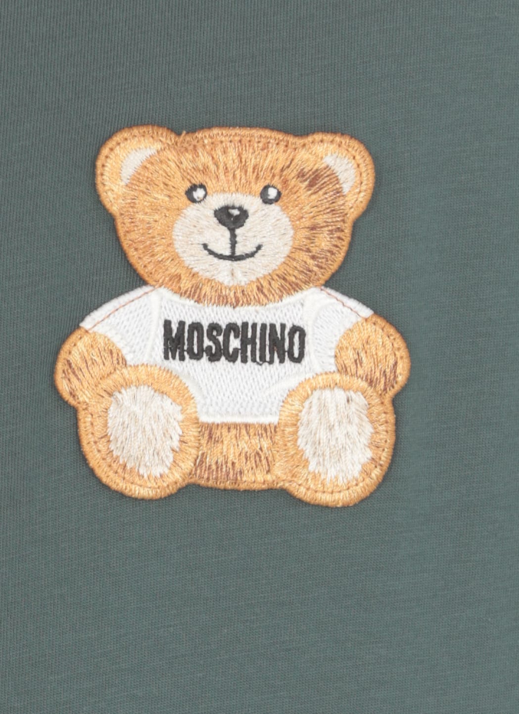 Shop Moschino T-shirt With Logo In Green