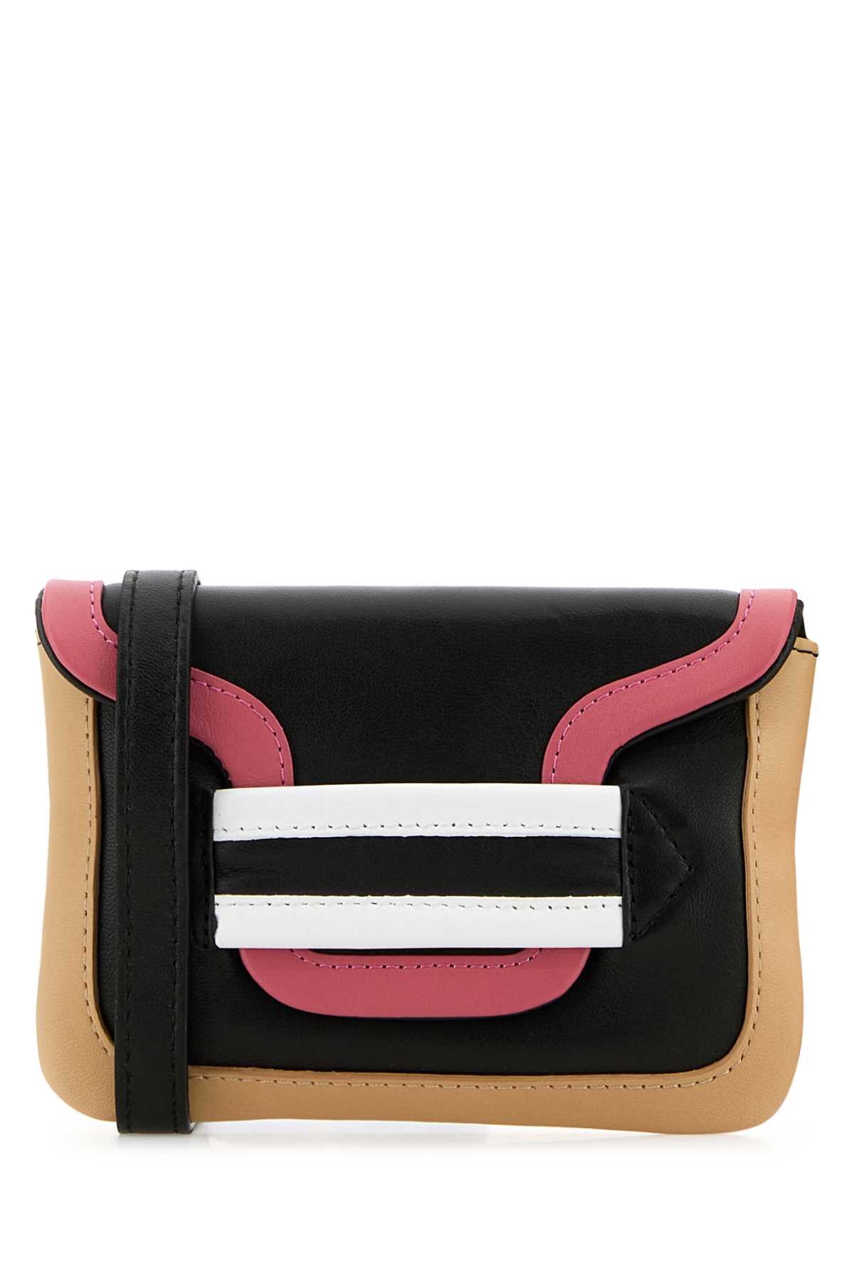 Multicolor Leather Mini Alpha Crossbody Bag