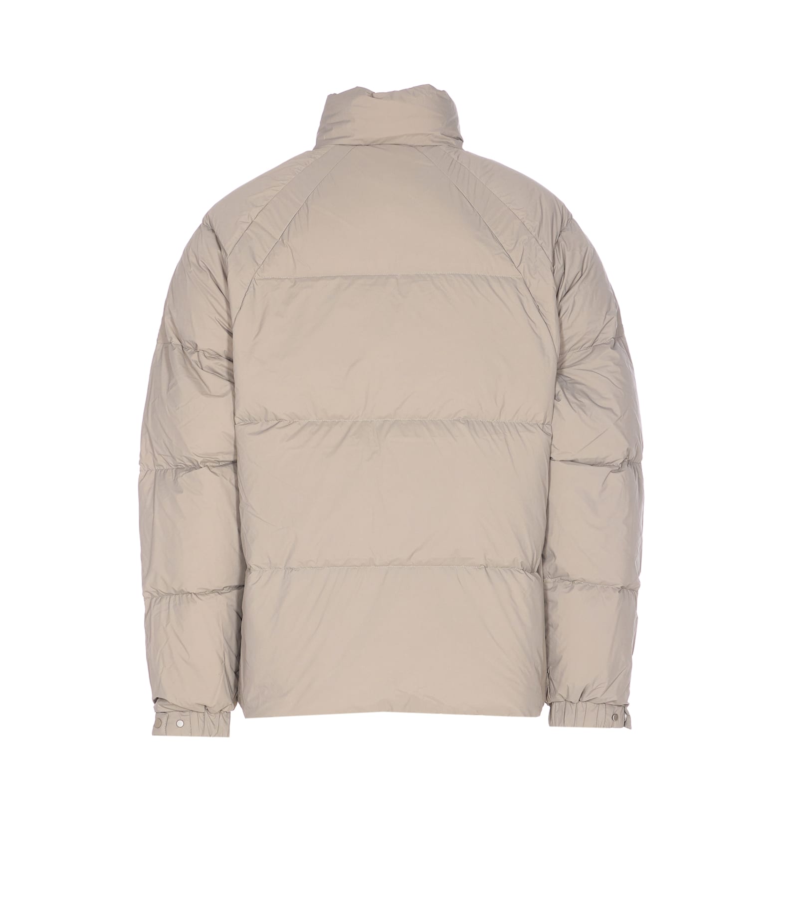 Represent Quilted Puffer Coat In Neutral