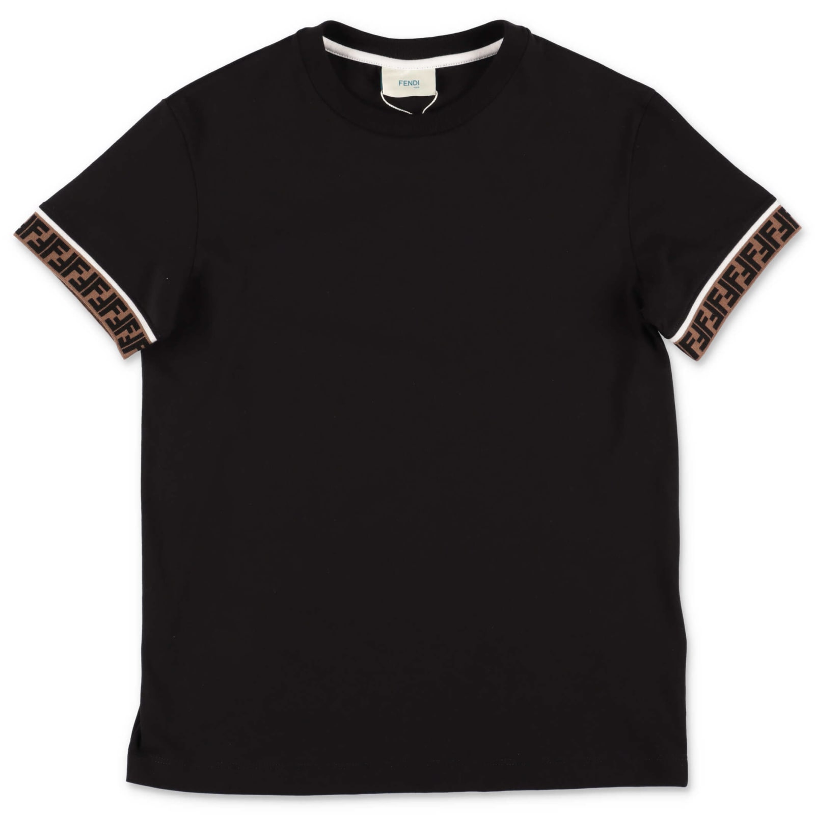 Click to view more detailed imagery on our partner's website Fendi Kids' T-shirt In Nero
