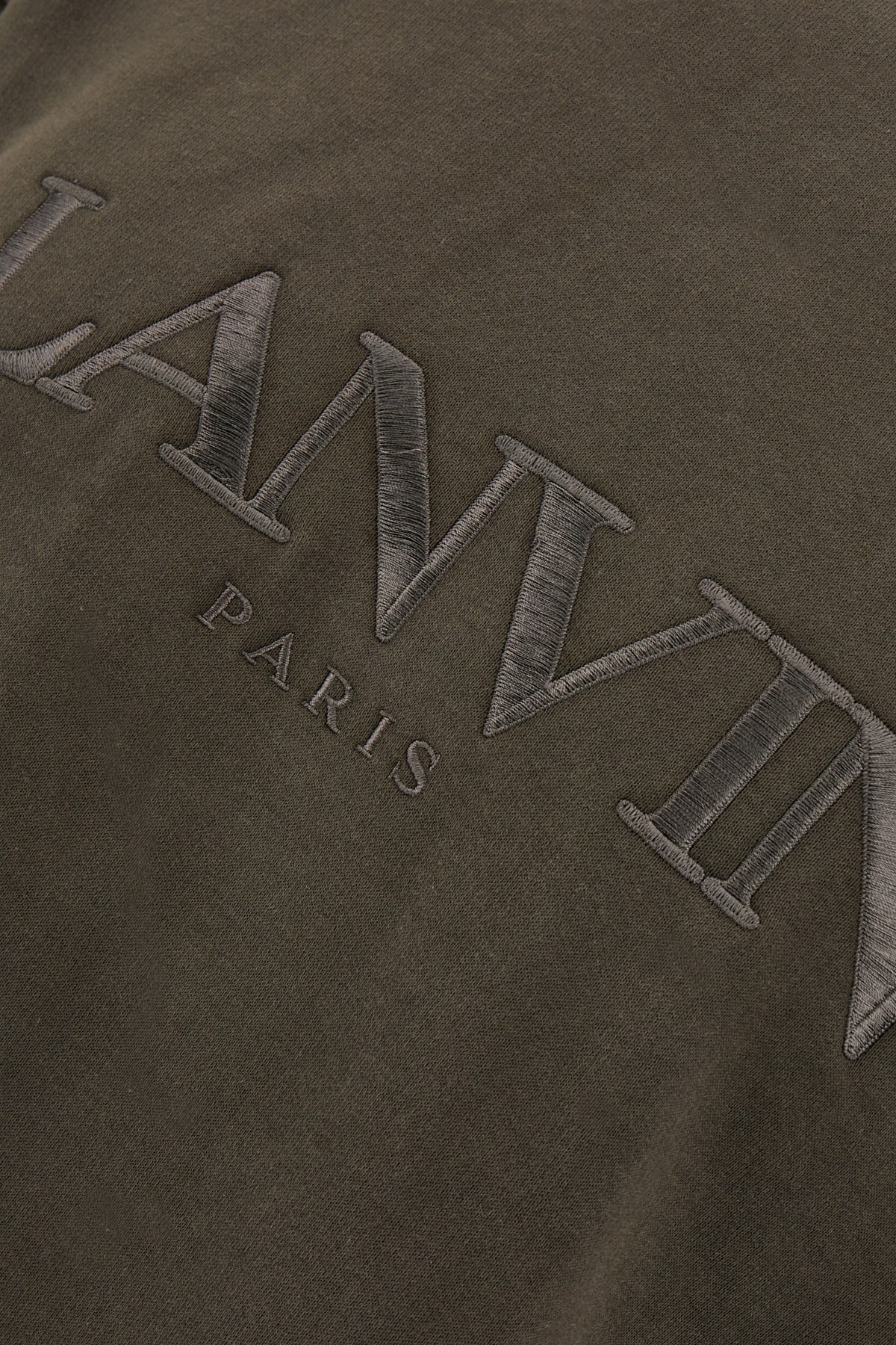 Shop Lanvin Mud Cotton Oversize Sweatshirt In 694