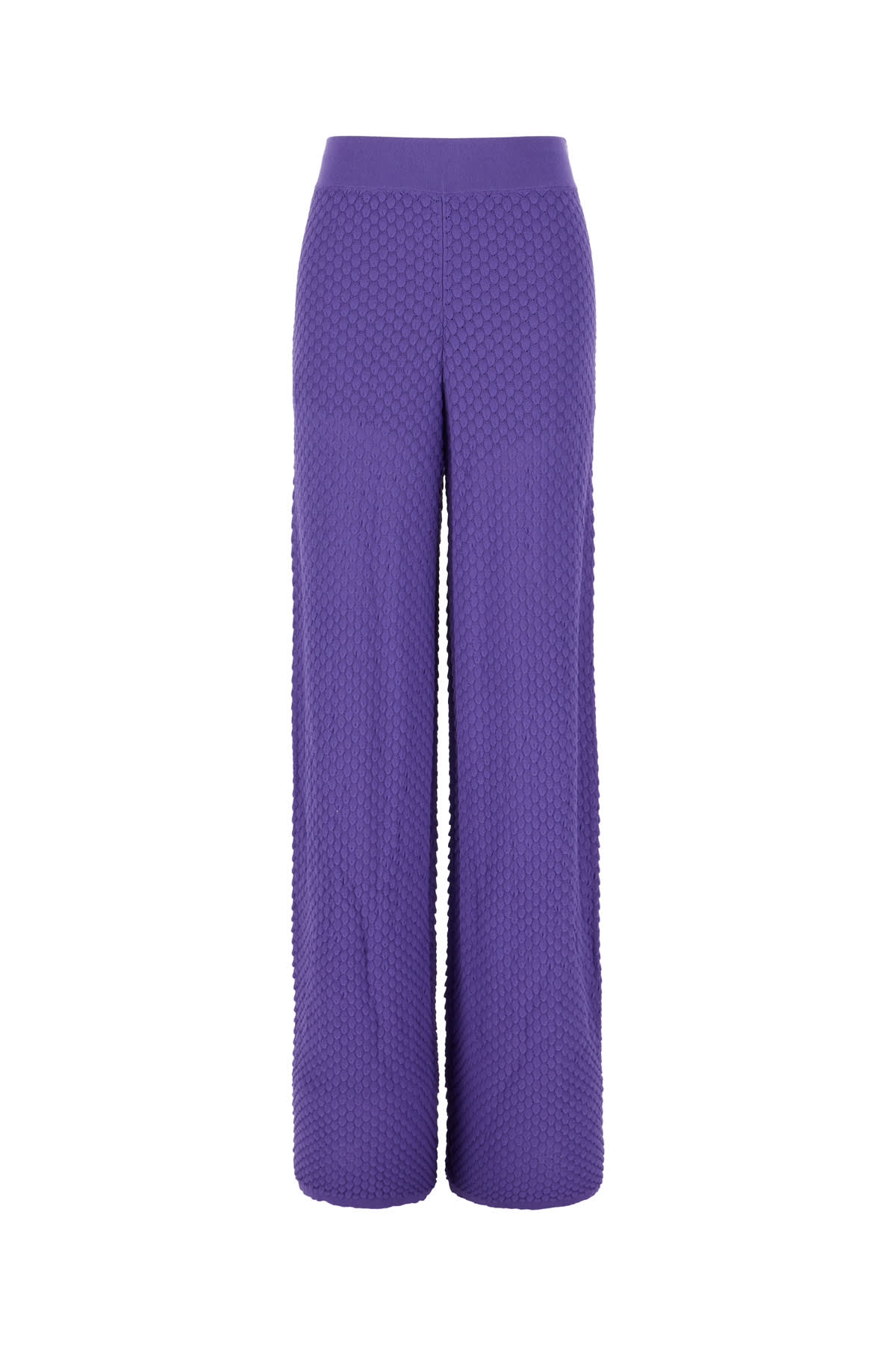 Purple Viscose Blend Pants