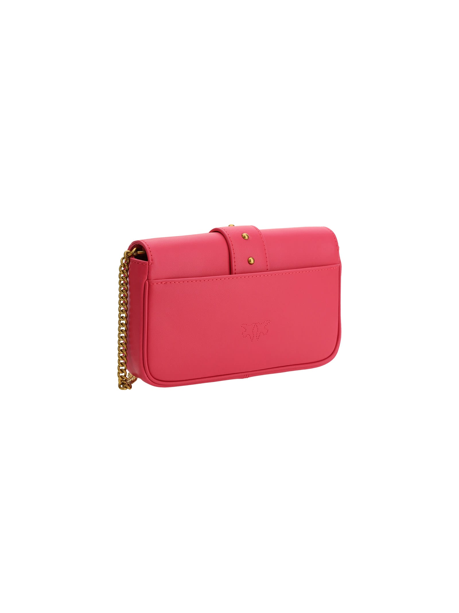 Shop Pinko Love One Pocket Bag In Pink