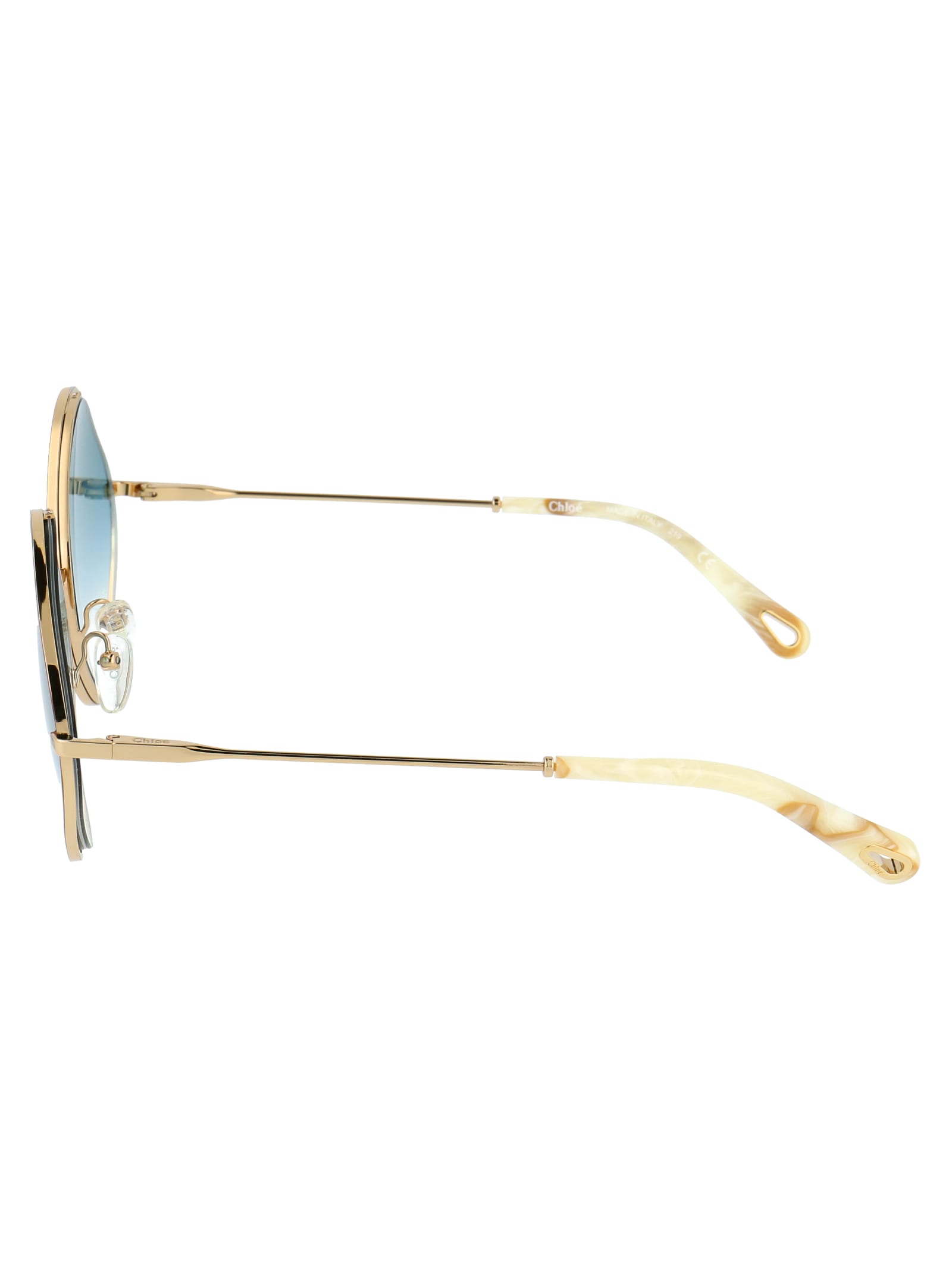 Shop Chloé Ce159s Sunglasses In 863 Havana Gradient Blue